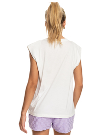 roxy, The Smell Of The Sea - Muscle T-Shirt for Women, SNOW WHITE (wbk0) The Smell Of The Sea - Muscle T-Shirt for Women ERJZT05463