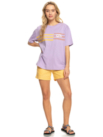 2 Vibrations Beach - T-shirt pour Femme Violet ERJZT05466 Roxy