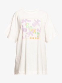 5 Sweet Flowers - Oversized Boyfriend T-Shirt for Women White ERJZT05469 Roxy