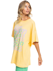 1 Sweet Flowers - Oversized Boyfriend T-Shirt voor Dames Orange ERJZT05469 Roxy