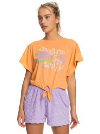 roxy, We Go To The Sea - Crop T-Shirt for Women, MOCK ORANGE (ngz0) We Go To The Sea - Crop T-Shirt for Women ERJZT05470