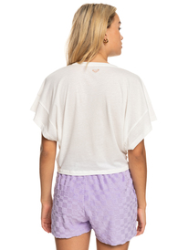 roxy, We Go To The Sea - Crop T-Shirt for Women, SNOW WHITE (wbk0) We Go To The Sea - Crop T-Shirt for Women ERJZT05470