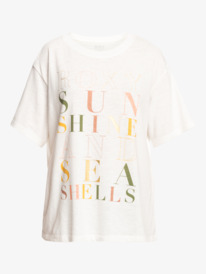 5 Crystal Vision - Maglietta boyfriend con taglio oversize da Donna White ERJZT05479 Roxy