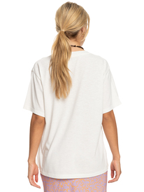 roxy, Womens Crystal Vision Oversized Boyfriend T-Shirt, SNOW WHITE/MULTICOLOUR (xwwk) Crystal Vision - Oversized Boyfriend T-Shirt for Women ERJZT05479
