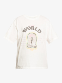 5 Moonlight Sunset - T-shirt coupe boyfriend oversize pour Femme Blanc ERJZT05481 Roxy