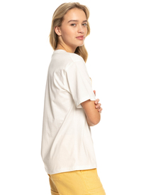 1 Moonlight Sunset - T-shirt coupe boyfriend oversize pour Femme Blanc ERJZT05481 Roxy