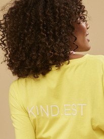 5 Surf.Kind.Kate. - Übergroßes T-Shirt für Frauen Gelb ERJZT05493 Roxy