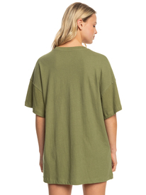 11 Womens Sweet Janis Oversized T-Shirt Green ERJZT05506 Roxy