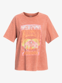 14 Girl Need Love B - Oversized T-Shirt for Women Pink ERJZT05580 Roxy