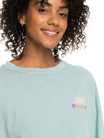 12 Womens Summer Flakes A T-Shirt Blue ERJZT05585 Roxy