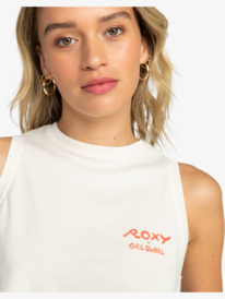 7 Roxy x Grl Swirl Cropped - Vest Top voor Dames Beige ERJZT05616 Roxy
