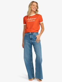 6 Roxy x Grl Swirl Ringer - Camiseta para Mujer Naranja ERJZT05617 Roxy