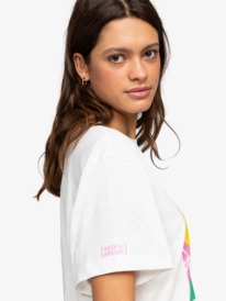 3 Keep A Breast Day - Oversized Boyfriend T-Shirt voor Dames White ERJZT05730 Roxy