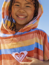 roxy, Stay Magical Hooded Poncho Towel, CERULEAN TW STRIPES (bfn7) Stay Magical - Hooded Poncho Towel ERLAA03044