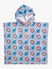 0 Girls Stay Magical Printed Hooded Poncho Towel Green ERLAA03050 Roxy