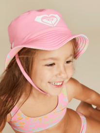 4 Girls New Bobby Reversible Swim Hat Pink ERLHA03151 Roxy