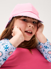 1 Girls Come And Go Reversible Swim Hat Green ERLHA03152 Roxy