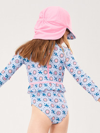 2 Girls Come And Go Reversible Swim Hat Green ERLHA03152 Roxy