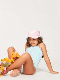 4 Girls New Bobby Reversible Swim Hat Blue ERLHA03154 Roxy