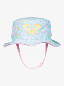 6 Girls New Bobby Reversible Swim Hat Blue ERLHA03154 Roxy