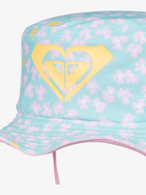 10 Girls New Bobby Reversible Swim Hat Blue ERLHA03154 Roxy