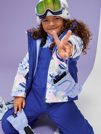 10 Girl's 2-7 Snowy Tale Technical Snow Jacket White ERLTJ03022 Roxy