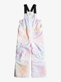 3 Girl's 2-7 Lola Insulated Snow Bib Pants White ERLTP03010 Roxy