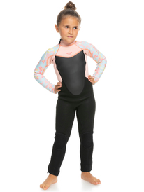 7 Girl's 2-7 4/3mm Prologue Back Zip Wetsuit Blue ERLW103009 Roxy