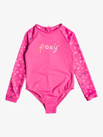 0 Girl's 2-7 Tiny Stars Long Sleeve UPF 50 Rash Guard Pink ERLWR03221 Roxy