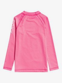 roxy, Girl's 2-7 Whole Hearted Long Sleeve UPF 50 Rashguard, PINK GUAVA (mkh0) Whole Hearted - Long Sleeve UPF 50 Rash Vest for Girls 2-7 ERLWR03225