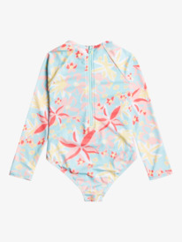 Holiday Flower - Long Sleeve UPF 50 One-Piece Swimsuit for Girls 2-7  ERLWR03239