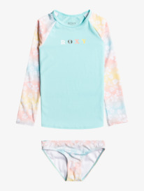 3 Girls 2-7 Fairy Beach Long Sleeve UPF 50 Rash Vest Set Yellow ERLWR03240 Roxy