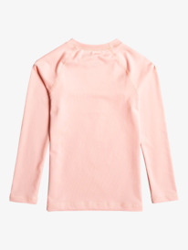 1 Girls 2-7 Beach Classics Long Sleeve UPF 50 Rash Vest Pink ERLWR03243 Roxy
