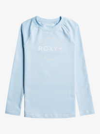 roxy, Girls 2-7 Beach Classics Long Sleeve Rash Vest, CERULEAN (bfn0) BEACH CLASSICS LS ERLWR03254