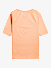 roxy, Girls 2-7 Beach Classics Short Sleeve Rash Vest, PAPAYA PUNCH (mfq0) BEACH CLASSICS S/4 SLEEVES ERLWR03255