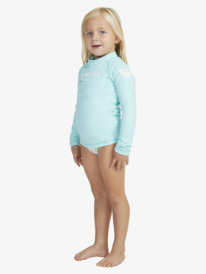 2 Girls 2-7 ROXY Heater Long Sleeve UPF 50 Rash Vest Blue ERLWR03289 Roxy