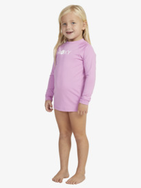 2 Girls 2-7 Essential Long Sleeve UPF 50 Rash Vest Pink ERLWR03291 Roxy