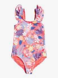 0 Girl's 2-7 Hibiscus Party One-Piece Swimsuit  ERLX103079 Roxy