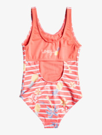 roxy, Girls 2-7 Little Pineapple One-Piece Swimsuit, TEA ROSE HOLIDAY DREAMING S (mjz6) Little Pineapple - One-Piece Swimsuit for Girls 2-7 ERLX103087