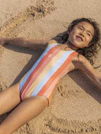 roxy, Girls 2-7 Pretty Sunrise One-Piece Swimsuit, CERULEAN TW STRIPES (bfn7) PRETTY SUNRISE ONE PIECE ERLX103091