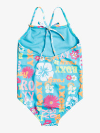 roxy, Girl's 4-16 Flower Vintage Power One-Piece Swimsuit For Girls, BACHELOR BUTTON GROOVY GIRL (bgz7) Flower Vintage Power - One-Piece Swimsuit for Girls 2-7 ERLX103096