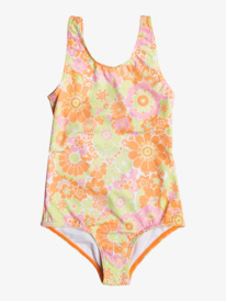 roxy, Girl's 4-16 Happiness Feeling One-Piece Swimsuit For Girls, MOCK ORANGE PIECE OF PARADISE (ngz7) Happiness Feeling - One-Piece Swimsuit for Girls 2-7 ERLX103098