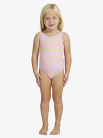0 Girls 2-7 Beach Day Together One-Piece Swimsuit Pink ERLX103100 Roxy
