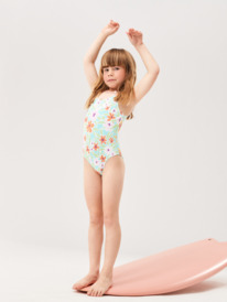 1 Girl's 2-7 Hawaiian Spirit One-Piece Swimsuit Blue ERLX103102 Roxy