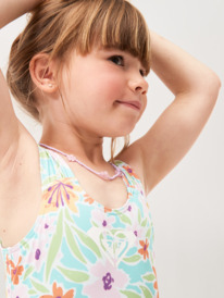 3 Girl's 2-7 Hawaiian Spirit One-Piece Swimsuit Blue ERLX103102 Roxy