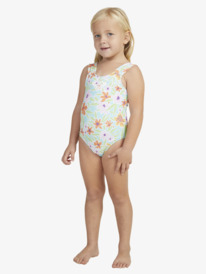 7 Girl's 2-7 Hawaiian Spirit One-Piece Swimsuit Blue ERLX103102 Roxy