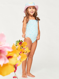 2 Girls 2-7 Teenie Ditsy One-Piece Swimsuit Blue ERLX103104 Roxy