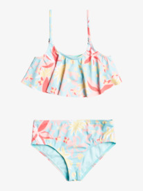 0 Girl's 2-7 Holiday Flower Flutter Bikini Set  ERLX203166 Roxy