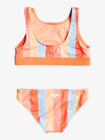3 Girls 2-7 Pretty Sunrise Crop Top Bikini Set Blue ERLX203171 Roxy