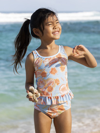 roxy, Girls 2-7 Magic Spirit Tankini Bikini Set, CERULEAN REEF FLOWERS TW (bfn6) MAGIC SPIRIT TANKINI ERLX203173